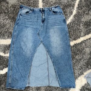 Women's Blue Denim Skirt